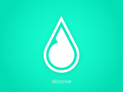 Dissolve Logo d dissolve droplet h20 water