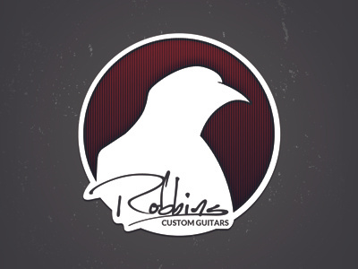 Raven Sticker guitars logo raven robbins sticker
