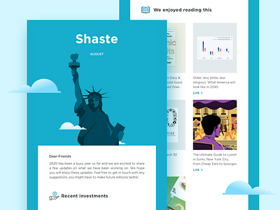 E-Mailer - Shaste campaign design designs fintech graphicdesign icon illustration mailer marketing marketing agency marketing campaign marketing material startup web website