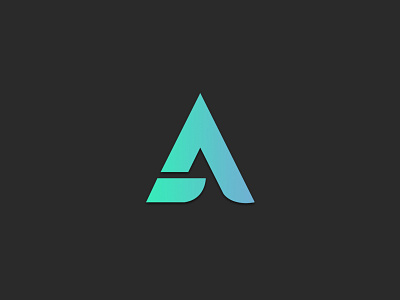 Logo Iteration a axxone security solution edges gradient logo minimal smart home logo