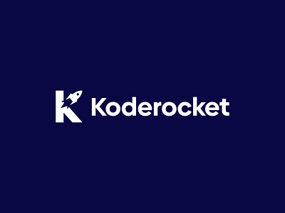 Koderocket logo design branding brandmark design identity logo mark minimal vector