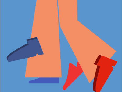 So many shoes, so many ways beginner design illustration legs minimal shoes vector