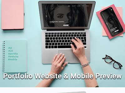 Portfolio Website & Mobile Preview UI