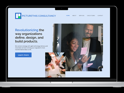 PictureThis Consultancy Landing Page figma landing page logo simple