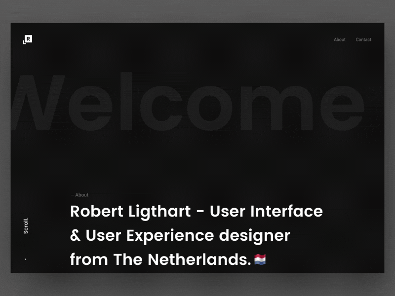 robertligthart.com is live! design live personal website robertligthart ui ux website