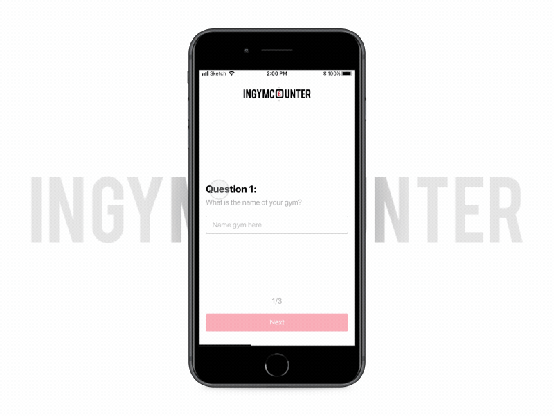 InGymCounter app feature concept