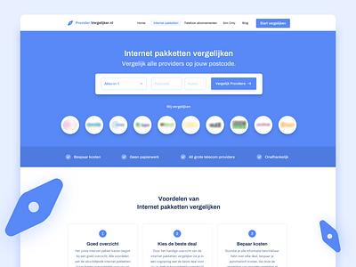 provider-vergelijker nl  - Internet Pakketten Landingpage