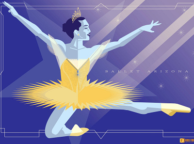 Ballet Arizona ballerina ballet dance dancing design graphic design illustration illustrator poster poster design vector