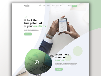 Landing Page In Progress green landing page workinprogress