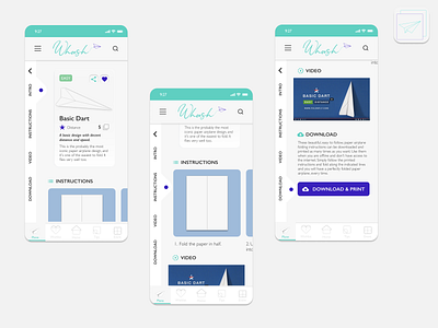 Professional paper plane App - version 2021 - Whoosh