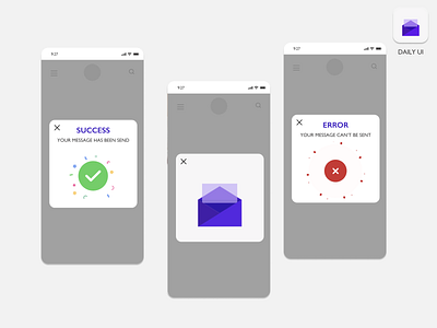 Daily UI - Flash message creativity figma figmadesign mobileapp mobileapplication ui uidesign userexperience userexperiencedesign userinterface