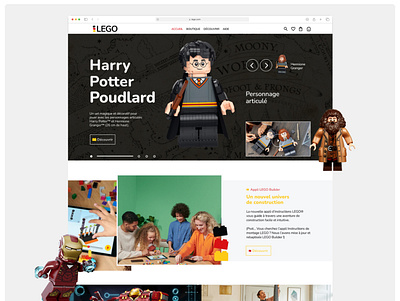 LEGO Website redesign branding design figmadesign graphic design logo ui webdesign
