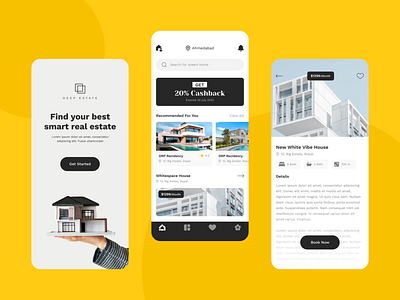 Real estate mobile app design