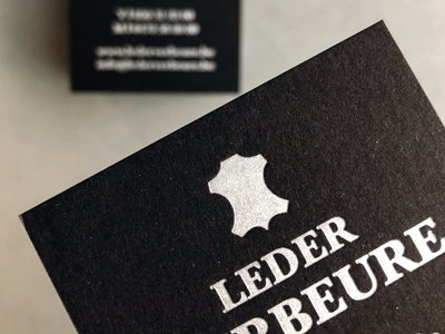 Letterpressed business card