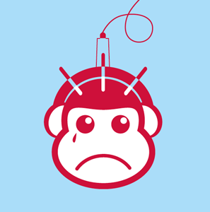 Sad monkey illustrator monkey