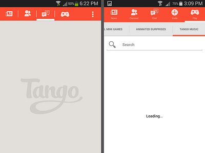 Androidifing Tango (Side By Side) android androidify app design holo holoify interface mailbox side by side ui