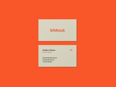 lookout - business card design branding business card businesscard card design identity