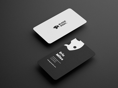 BLACK GOAT. - Business card design animal brand branding businesscard card design identity logo