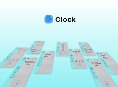 clock screen minimal mobile ui ui uidesign uiux uxdesign