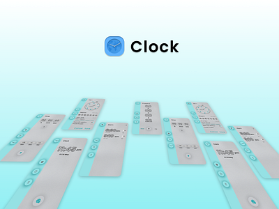 clock screen minimal mobile ui ui uidesign uiux uxdesign