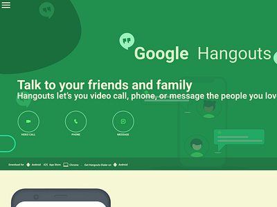 Redesigning Hangout design google hangout ui uiux ux