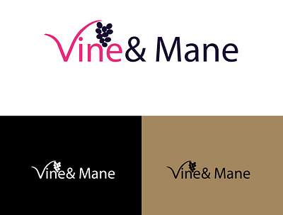Vine & Mane Logo design brand brand identity branding creative design designer graphic graphic design illustration logo logo design modern ui vector