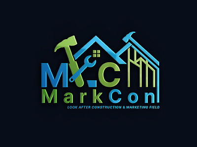 Markcon Real estate logo 3d logo brand branding creative design designer graphic illustration logo logo design minimal logo ui vector