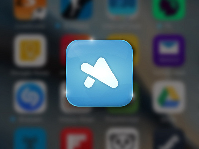 App icon a application arrow design icon letter logo sign