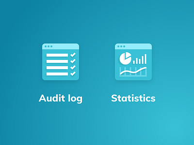 Audit and Statistics Icons audit flat icons log shadow statistics