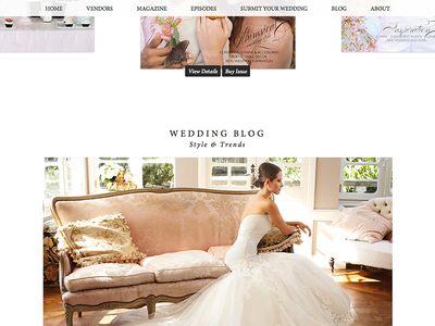 Dream Weddings Blog top brides design engaged engagement typography ui ux web design website weddings