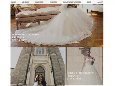 Dream Weddings Blog brides design engaged engagement ui ux web design website weddings