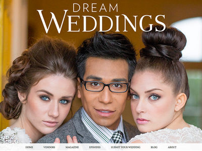 Dream Weddings Intro brides design engaged engagement ui ux web design website weddings