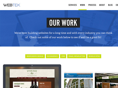 Work Sub portfolio tags ui user interface ux web design website work