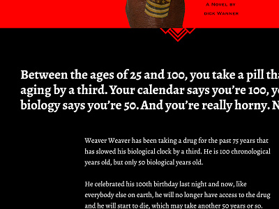 Dick Wanner - The One Great Truth book harsh typography web design website