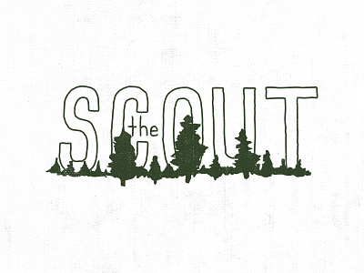 The Scout Label Light Alternate beard hand drawn lettering scout typography