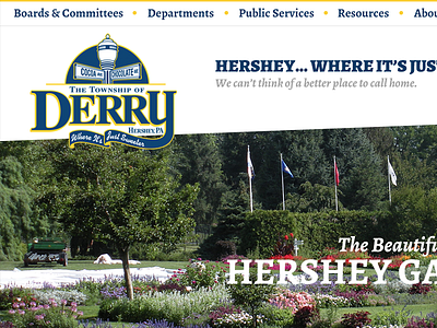 Derry Township government web design website