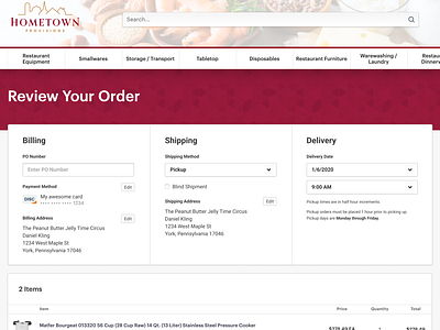 Review Your Order UI ui user interface ux