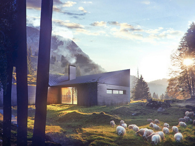 CG contest: Farm in the mountains