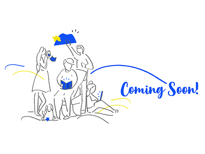 Coming Soon Page Illustration colours design illustrations product uxui