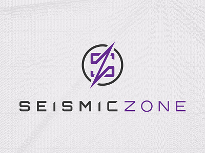 Seismiczone data energy gray houston logo monogram oil and gas purple seismic texas