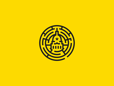 Strategic building houston htx logo maze politics texas yellow