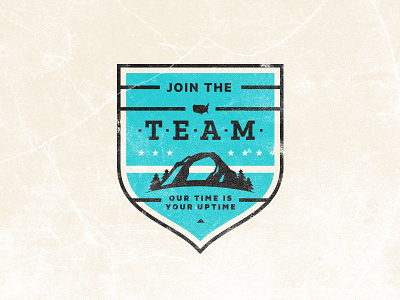 Team Recruitment Campaign Badge badge houston htx nature recruiting star team texas texture tree tx usa