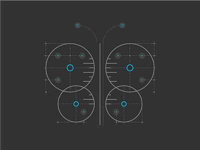 Diagramatic Butterfly