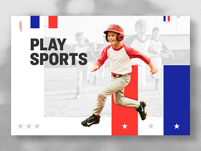 Play Sports baseball boy helmet runner sports sports branding sports design stars stripes team