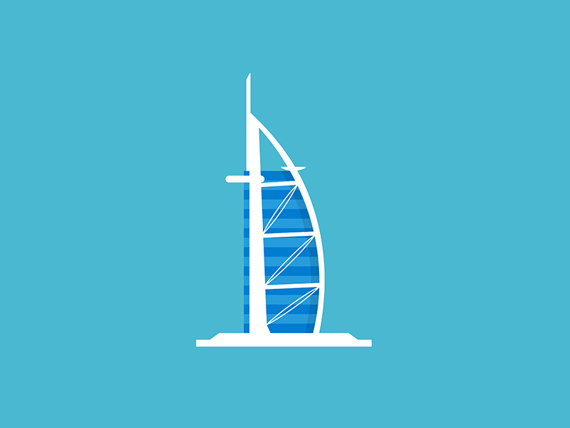 Burj Al Arab by Joana Coelho on Dribbble