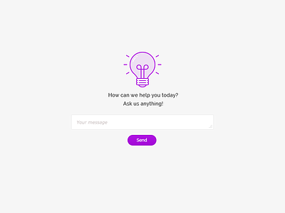 Ask us anything! bulb help line illustration sneakpic ui ux