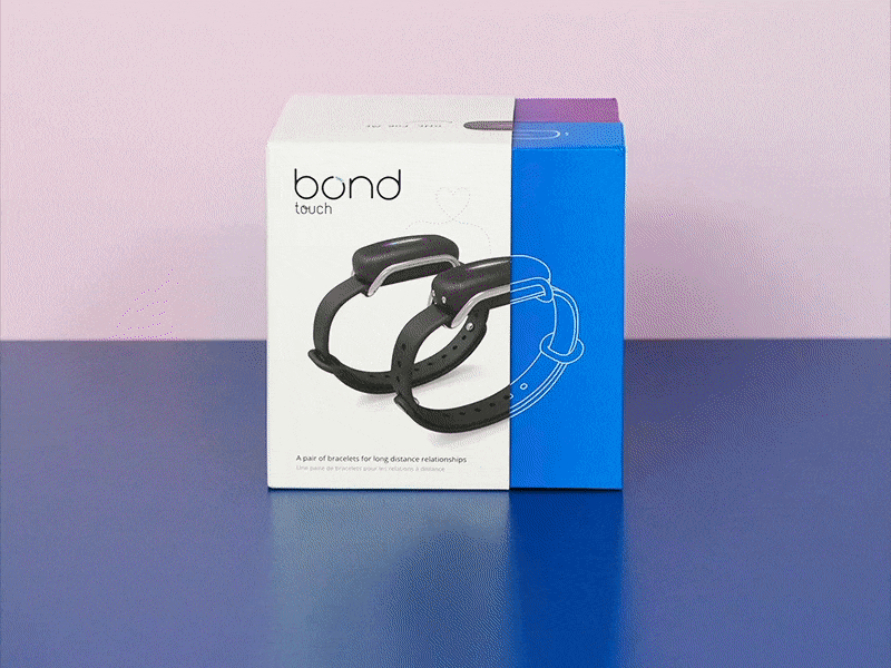 New Bond Touch Packaging gradient packaging unboxing wearable