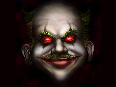 Papandreou as Joker caricature drawing george greece greek illustration joker minister papandreou political prime