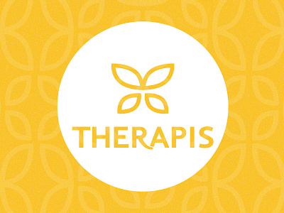 Therapis beauty branding butterfly cosmetics health identity light logo logotype nature pharmaceutical t typography wings yellow