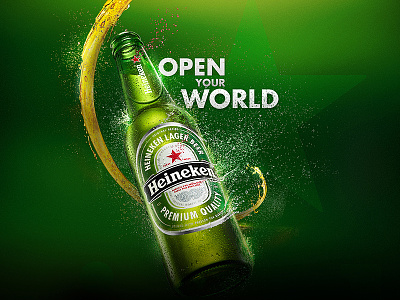 Heineken.com background beer cool drops explosion flow heineken liquid star
